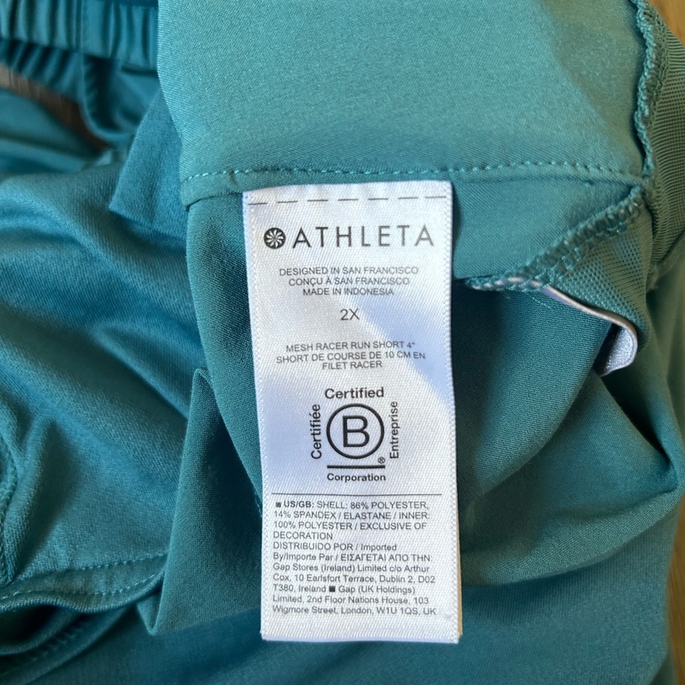 Athleta Mesh Racer Run Short 4” - Picture 6 of 6